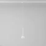 Cotton 250 fi100 track max.1x1,9W, G9, 230V biały sygnałowy (mat struktura) RAL 9003 (przewód transparentny)