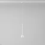 Cotton 350 fi100 track max.1x1,9W, G9, 230V biały sygnałowy (mat struktura) RAL 9003 (przewód transparentny)