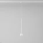 Cotton 500 fi100 track max.1x1,9W, G9, 230V biały sygnałowy (mat struktura) RAL 9003 (przewód transparentny)