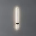 Line kinkiet LED A1/7,24W/652lm/930/czarny głęboki (mat struktura-116) RAL 9005