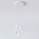 COTTON PANEL RH25, fi100 wisząca max.7x1,9W, G9, 230V, przewód transparentny, biały sygnałowy (mat) RAL 9003