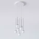 COTTON PANEL RH25, fi100 wisząca max.7x1,9W, G9, 230V, przewód transparentny, kolor srebra (gładki mat)