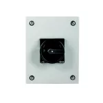 P3-63/SE3/SVB-SW Rozłącznik ZAŁ-WYŁ, 3 bieg., 63A, w obudowie ze stali, pokrętło pokrętło czarne z blokadą na kłódkę