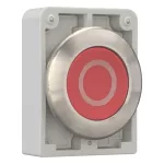 M30I-FD-R-X0 Przycisk 30mm płaski,czerwony,"O", stal nierdz.