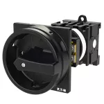 T0-2-15679/V/SVB-SW Rozłącznik główny, 3 bieg. + 1 NO, 20 A, funkcja awaryjnego zatrzymania , 90 °, blok. na kłódkę w pozycji Wył., montaż rozłączny, pokrętło czarne z blokadą na kłódkę