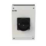 P3-63/I4/MBS/SVB-SW/HI11 Rozłącznik główny, 3 bieg.+1NO+1NC, 63A, funkcja awaryjnego zatrzymania, blok. na kłódkę w pozycji Wył., w obudowie ze szkła utwardzanego, z płytą ekranującą MBS, pokrętło czarne z blokadą na kłódkę