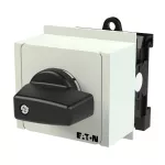 T0-1-15451/IVS Przełącznik zasilania, Styki: 2, 20 A, tabliczka: HAND-AUTO, 45 °, bez samopowrotu, montaż na szynę TH, pokrętło czarne bez możliwości blokady