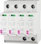 ETITEC SM T2 300/20 3+1 Ogranicznik przepięć T2 (C) - bez prądu upływu