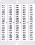 ES-NU0851101 Oznacznik 101 do 150 (100 szt.)