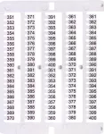 ES-NU0851351 Oznacznik 351 do 400 (100 szt.)