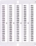 ES-NU0851551 Oznacznik 551 do 600 (100 szt.)