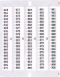 ES-NU0851851 Oznacznik 851 do 900 (100 szt.)