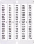 ES-NU0851951 Oznacznik 951 do 1000 (100 szt.)