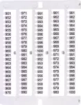 ES-NU0851951 Oznacznik 951 do 1000 (100 szt.)