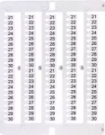ES-NU0851530 Oznacznik 21 do 30 (100 szt.)