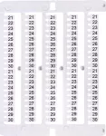 ES-NU0851530 Oznacznik 21 do 30 (100 szt.)