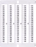 ES-NU0851540 Oznacznik 31 do 40 (100 szt.)