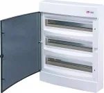 ECT 3x18PT-s Obudowa natynkowa 3 rzędy po 18 mod. drzwi transparentne