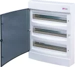 ECT 3x18PT-s Obudowa natynkowa 3 rzędy po 18 mod. drzwi transparentne