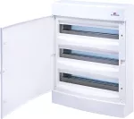 ECT 3x18PO-s Obudowa natynkowa 3 rzędy po 18 mod. drzwi białe