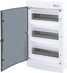 ECM36PT-s Obudowa podtynkowa 3 rzędy po 12 mod. drzwi transparentne