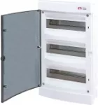 ECM36PT-s Obudowa podtynkowa 3 rzędy po 12 mod. drzwi transparentne