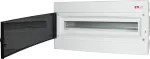 ECM 1x24PT-s Obudowa podtynkowa 1 rząd 24 mod. drzwi transparentne