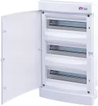 ECM36PO-s Obudowa podtynkowa 3 rzędy po 12 mod. drzwi białe