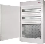 ECT 4x18PO MEDIA 2xMOD Obudowa natynkowa MEDIA z 2 rzędami pod modułówkę wyposażona w płytę i gniazdko