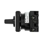 T0-1-15431/E Przełącznik zasilania, Styki: 2, 20 A, tabliczka: HAND-0-AUTO, 45 °, bez samopowrotu, montaż natablicowy, pokrętło czarne bez możliwości blokady