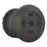 M22S-DP-S-X Przycisk grzybkowy czarny, bez opisu