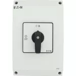 T5B-4-15682/I4 Przełącznik Zał.-Wył., 6 bieg. + 1 NO + 1 NC, 63 A, 90 °, w obudowie IP65, pokrętło czarne bez możliwości blokady