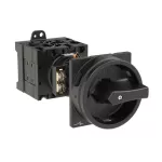 T3-3-8342/V/SVB-SW Rozłącznik główny, 6 bieg., 32 A, funkcja awaryjnego zatrzymania , 90 °, blok. na kłódkę w pozycji Wył., montaż rozłączny, pokrętło czarne z blokadą na kłódkę