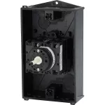 T3-3-15683/I2/SVB-SW Przełącznik Zał.-Wył., 3 bieg. + 2 NO + 1 NC, 32 A, 90 °, w obudowie IP65, pokrętło czarne z blokadą na kłódkę