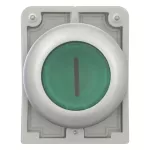 M30C-FDL-G-X1 Podśw.przycisk 30mm płaski, zielony "I"