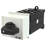 T0-8-8372/IVS Przełącznik zasilania, Styki: 16, 20 A, tabliczka: 1-2, 90 °, bez samopowrotu, montaż na szynę TH, pokrętło czarne bez możliwości blokady