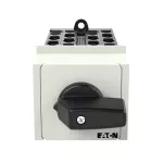 T0-8-8372/IVS Przełącznik zasilania, Styki: 16, 20 A, tabliczka: 1-2, 90 °, bez samopowrotu, montaż na szynę TH, pokrętło czarne bez możliwości blokady