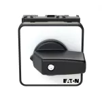 T0-1-91/E Przełącznik krokowy do ogrzewania, Styki: 2, 20 A, tabliczka: 0-2, 60 °, 2 kroki, 60°, bez samopowrotu, montaż natablicowy, pokrętło czarne bez możliwości blokady