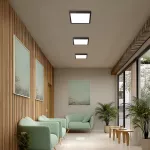 NYMPHEA SELECT 24W/35W/40W CCT 230V 120ST IP20 400X400X33MM CZARNY 5 LAT GWARANCJI