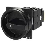 T0-4-15682/EA/SVB-SW Rozłącznik główny, 6 bieg. + 1 NO + 1 NC, 20 A, funkcja awaryjnego zatrzymania , 90 °, blok. na kłódkę w pozycji Wył., montaż natablicowy, pokrętło czarne z blokadą na kłódkę