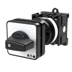 T0-2-15404/Z Przełącznik Zał.-Wył., Styki: 4, 20 A, tabliczka: 0-1, 45 °, bez samopowrotu, montaż rozłączny, pokrętło czarne bez możliwości blokady