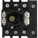 P1-32/EA/SVB-SW/N Rozłącznik główny, 3 bieg. + N, 32 A, funkcja awaryjnego zatrzymania , blok. na kłódkę w pozycji Wył., montaż natablicowy, pokrętło czarne z blokadą na kłódkę