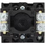 T0-1-102/EA/SVB-SW Rozłącznik główny, 2 bieg., 20 A, funkcja awaryjnego zatrzymania , 90 °, blok. na kłódkę w pozycji Wył., montaż natablicowy, pokrętło czarne z blokadą na kłódkę