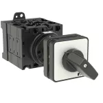 T3-4-8223/Z Przełącznik zasilania, Styki: 8, 32 A, tabliczka: 1-2, 90 °, bez samopowrotu, montaż rozłączny, pokrętło czarne bez możliwości blokady