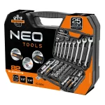 Zestaw kluczy nasadowych 1/2", 1/4", 82 szt., CrV