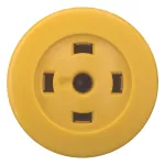 M22S-DP-Y-X Przycisk grzybkowy żółty, bez opisu