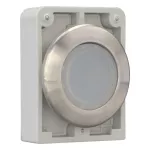 M30I-FDL-W Przycisk podśw. 30mm płaski,biały, stal nierdz.