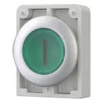 M30C-FDRL-G-X1 Podśw.przycisk 30mm płaski bez sam.zielony "I"
