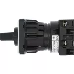 T0-1-8210/EZ Przełącznik zasilania, Styki: 2, 20 A, tabliczka: 1-0-2, 60 °, bez samopowrotu, montaż natablicowy 22,3 mm, pokrętło czarne bez możliwości blokady