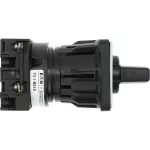 T0-1-8210/EZ Przełącznik zasilania, Styki: 2, 20 A, tabliczka: 1-0-2, 60 °, bez samopowrotu, montaż natablicowy 22,3 mm, pokrętło czarne bez możliwości blokady